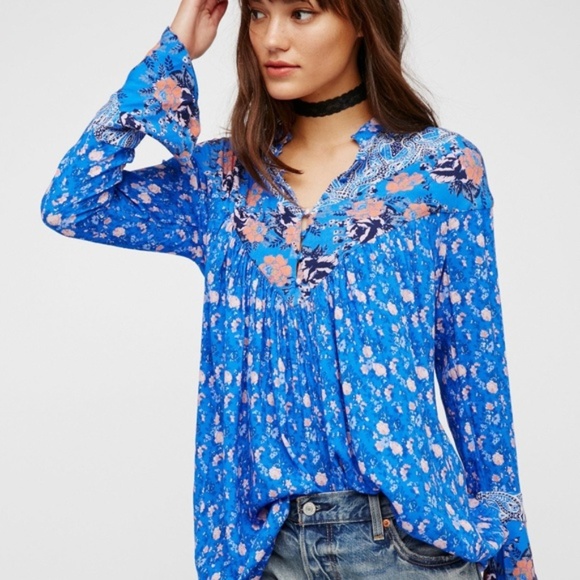 Free People Wildflower Fields floral Tunic - Picture 2 of 8
